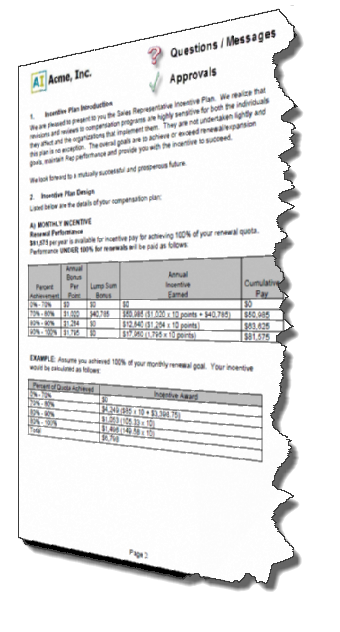 Sales Compensation Plan Document